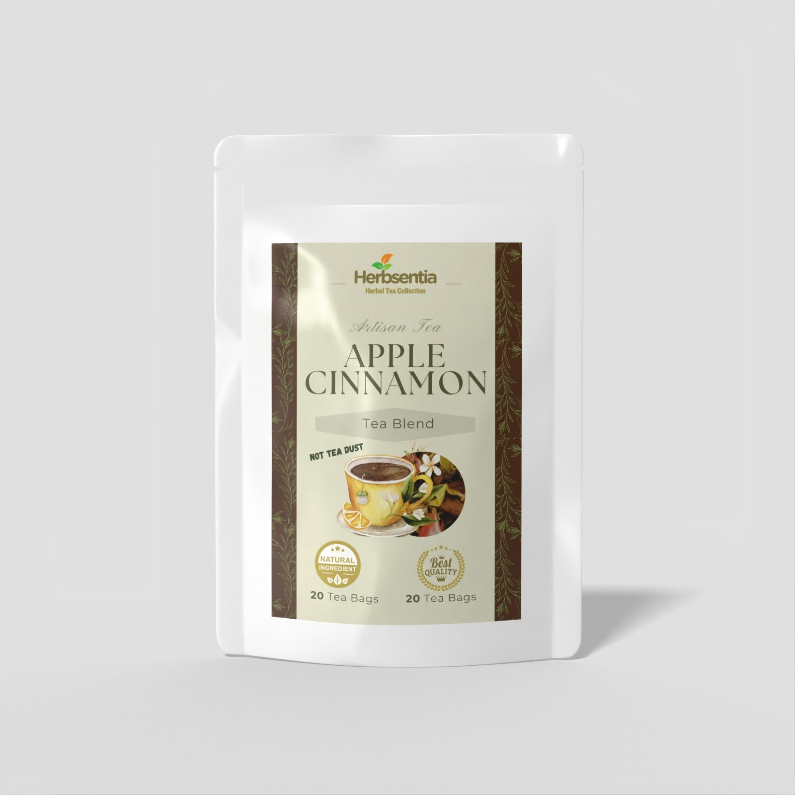 Apple Cinnamon Herbal Tea with Rooibos | Loose Leaf | Naturally Flavored
