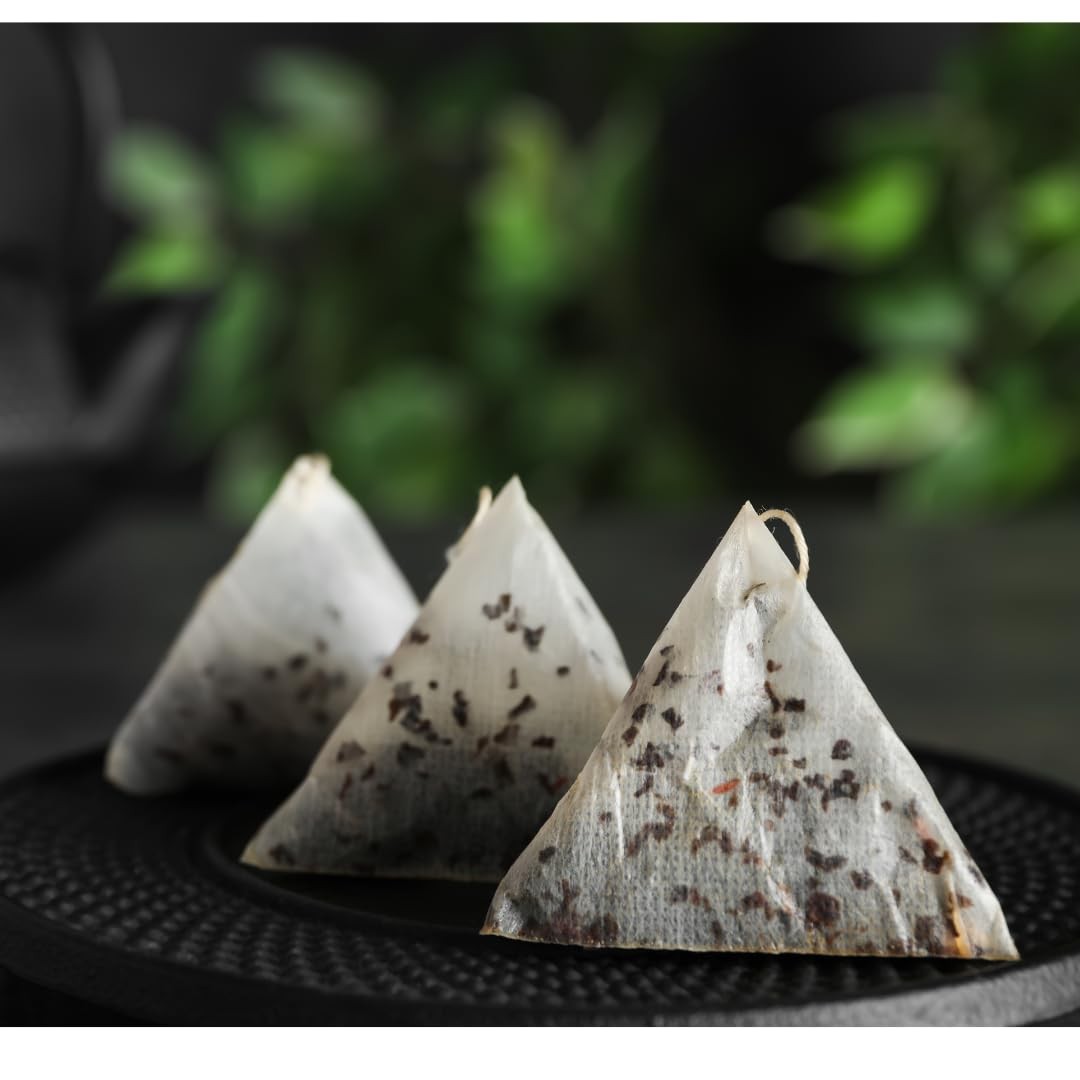 Organic Black Tea Plant-Based & Plastic-Free Tea Bags 60 Servings Premium Who…