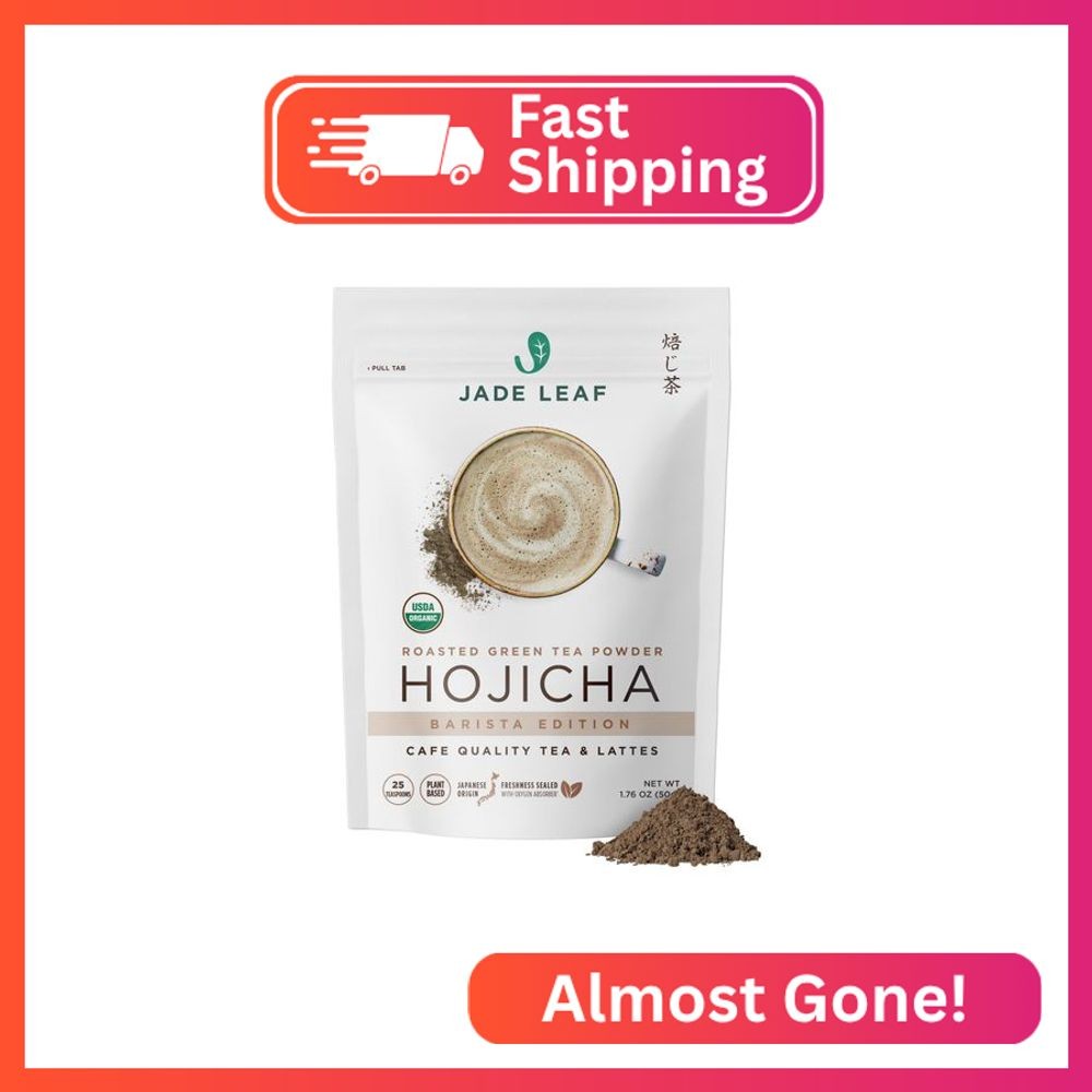 Jade Leaf Matcha Organic Japanese Hojicha Powder, Roasted Matcha Green Tea Powde