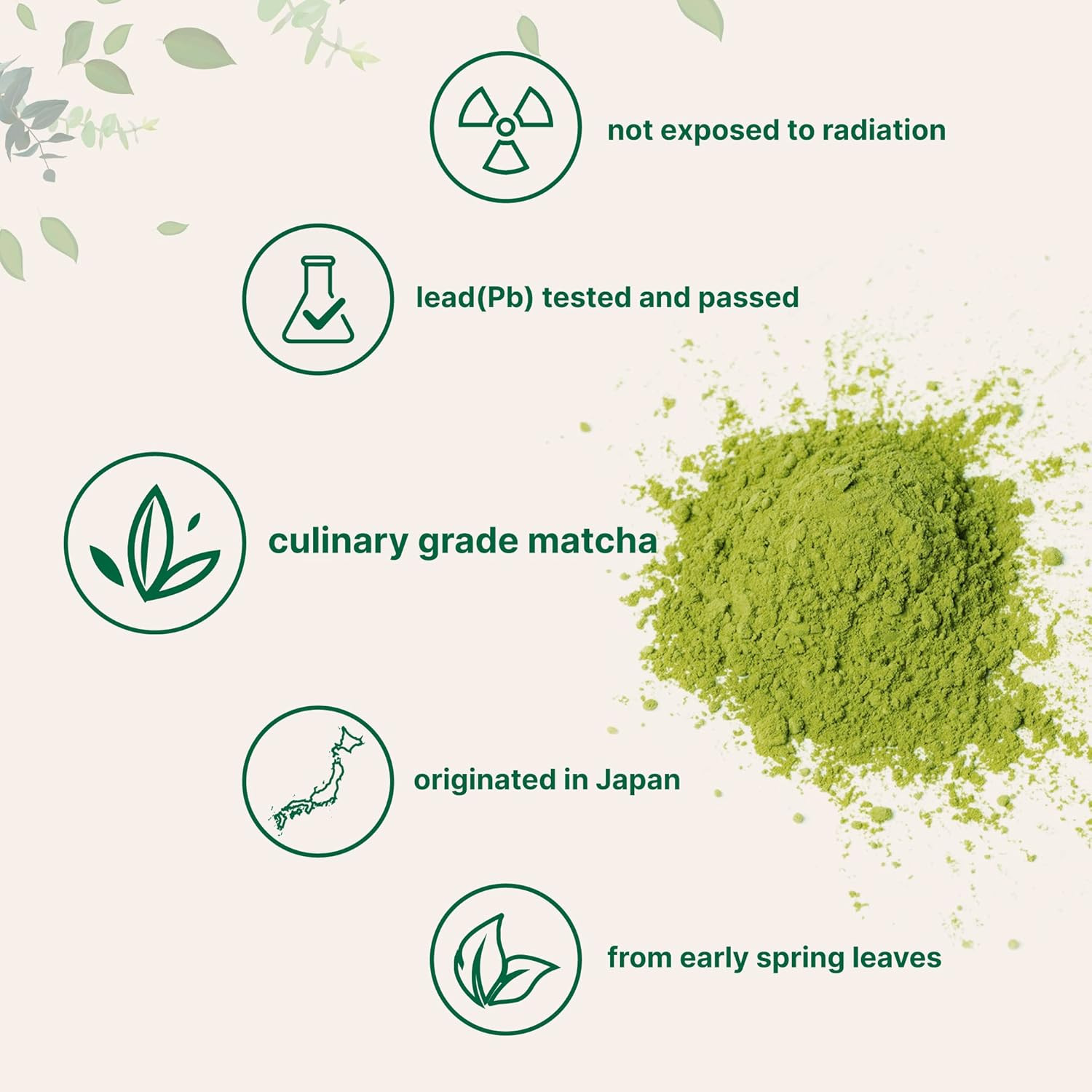 Organic Matcha Green Tea Powder, 1 Lb | First Harvest, Culinary Grade from Japan