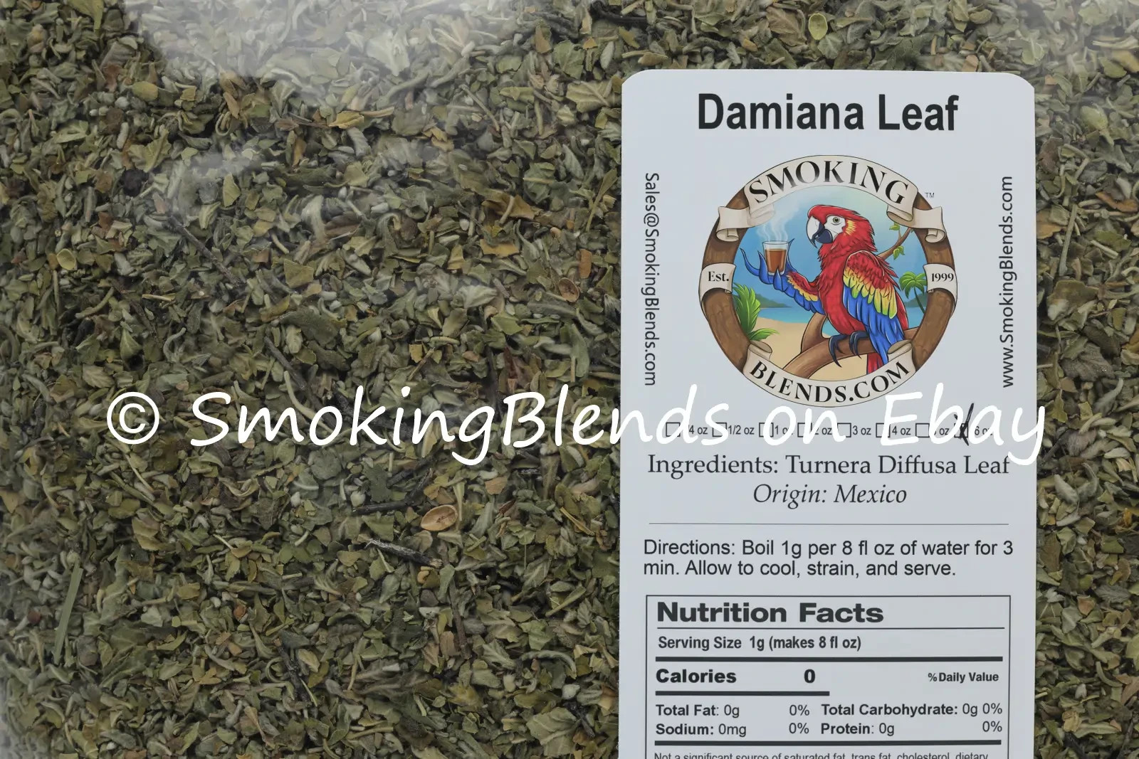 Damiana Leaf (Turnera Diffusa) Bulk | 4 oz, 8oz, 1 lb, 5 lb, 10 lb, 20 lb, 40 lb