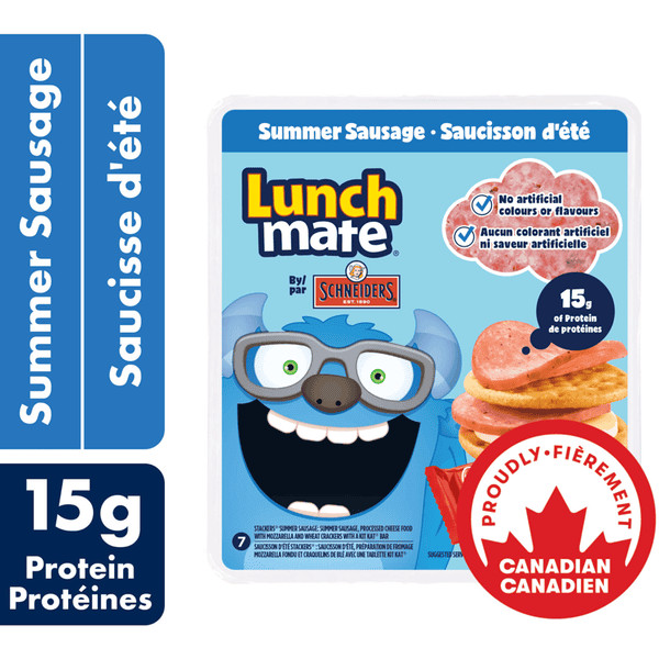 Schneiders Summer Sausage Lunch Mate kit Quality Bulk Large 90g/3.17oz(2/Case)