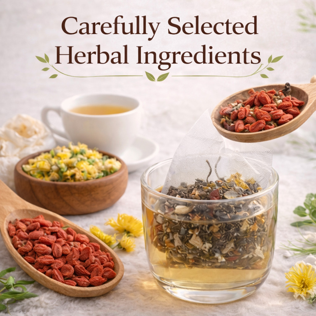 Dandelion Wolfberry Liver Support Tea Cassia Seed Herbal Tea by Vitals Herb