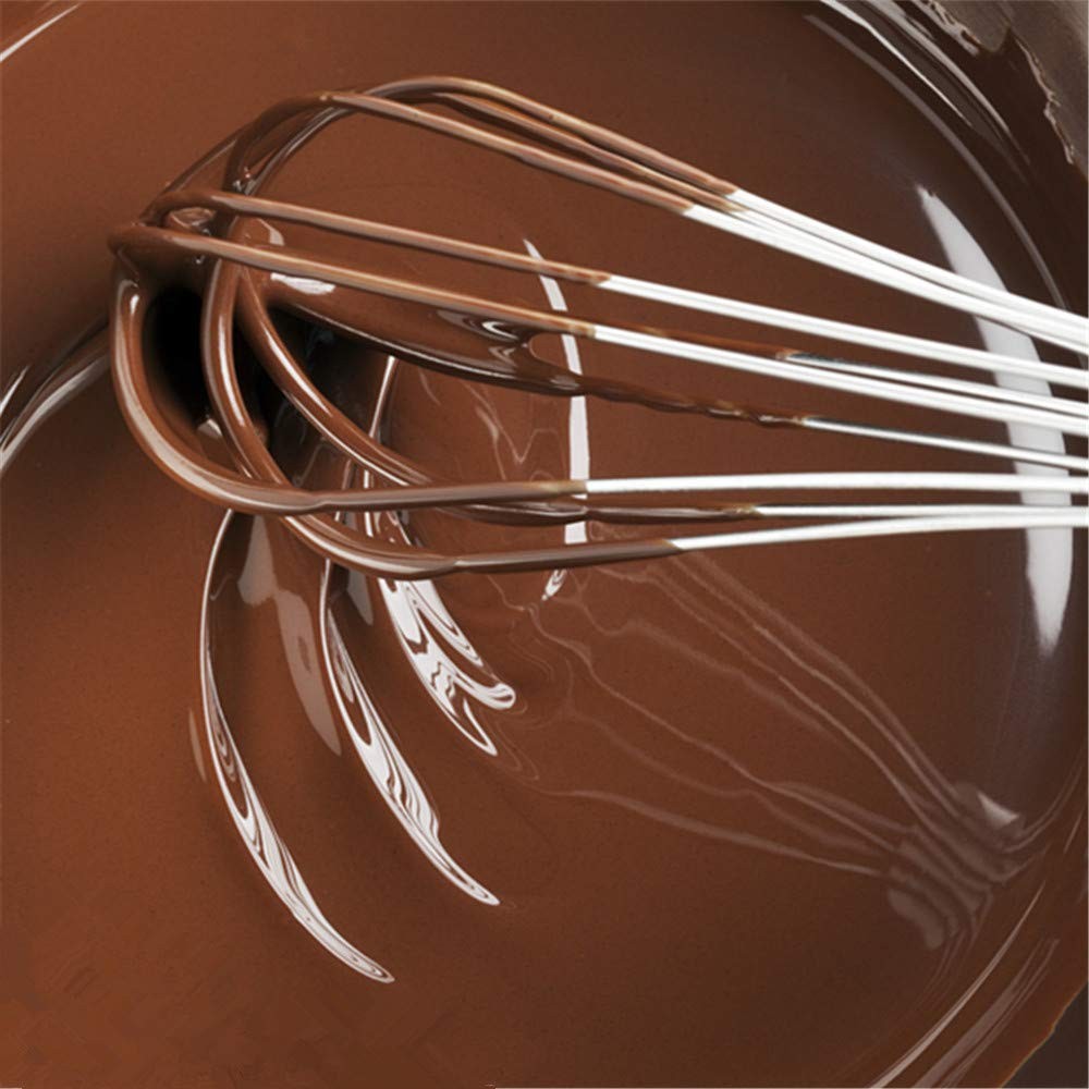 Huakai stainless steel small whisk for cheese, coffee, eggs, 6 inches, Silver