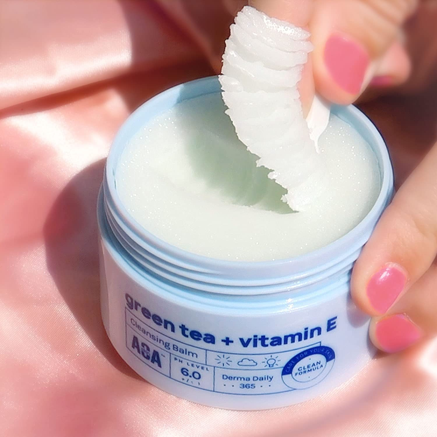 Green Tea & Vitamin E Cleansing Balm Waterproof Makeup Remover Brightening 100ml
