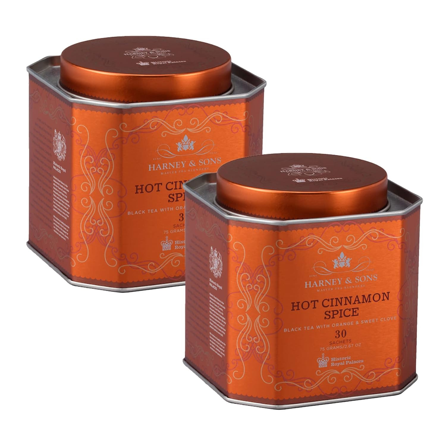 Hot Cinnamon Spice Black Tea – 60 Sachets Bundle – Perfect for Tea Lovers