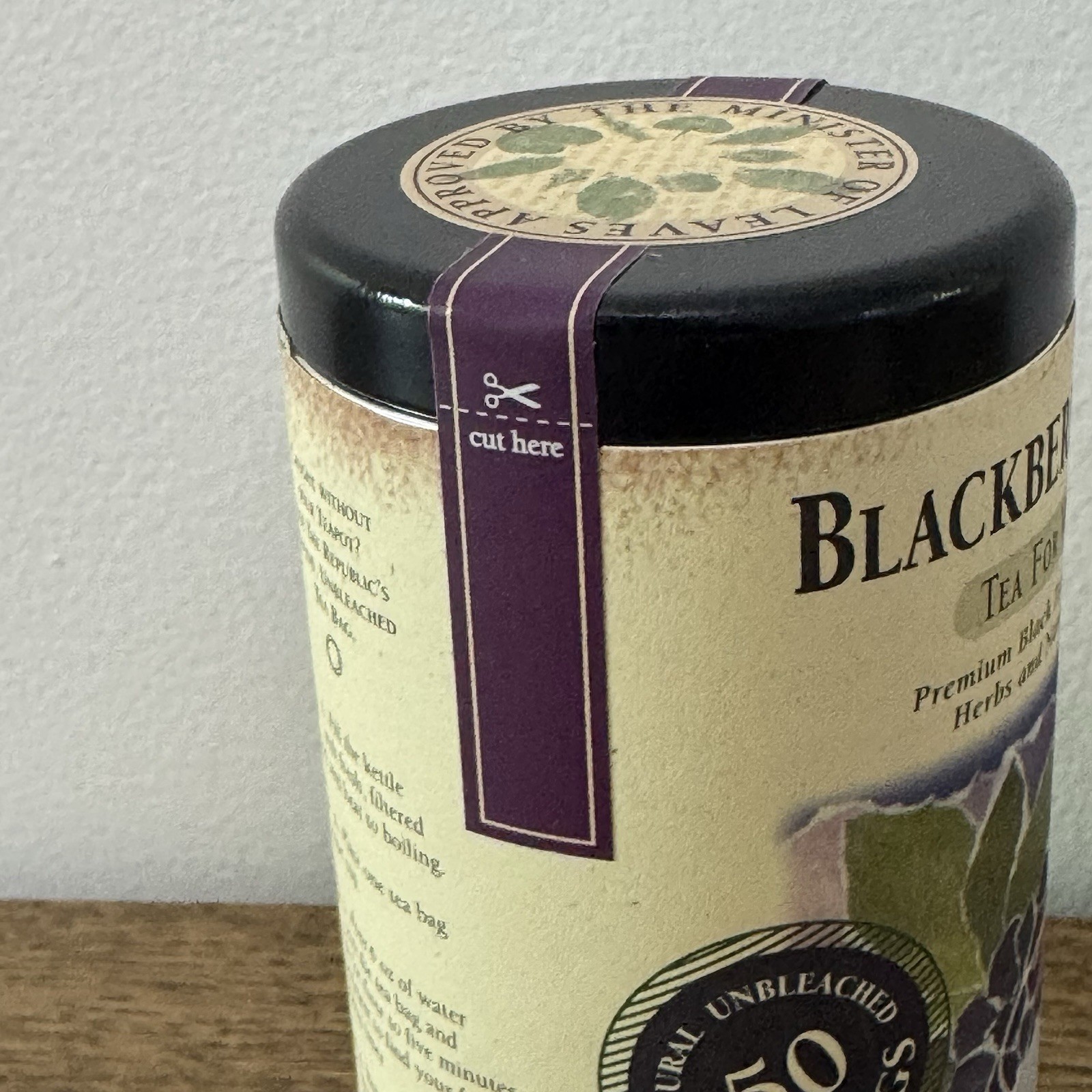 The Republic Of Tea Blackberry Sage Black Tea | 50 Tea Bags, Gourmet B
