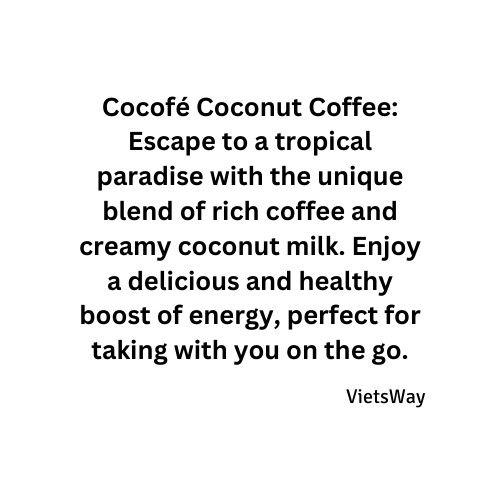 REXSUN Vietnamese Instant Delight Coconut Coffee 160G & 480G VietsWay USA Seller