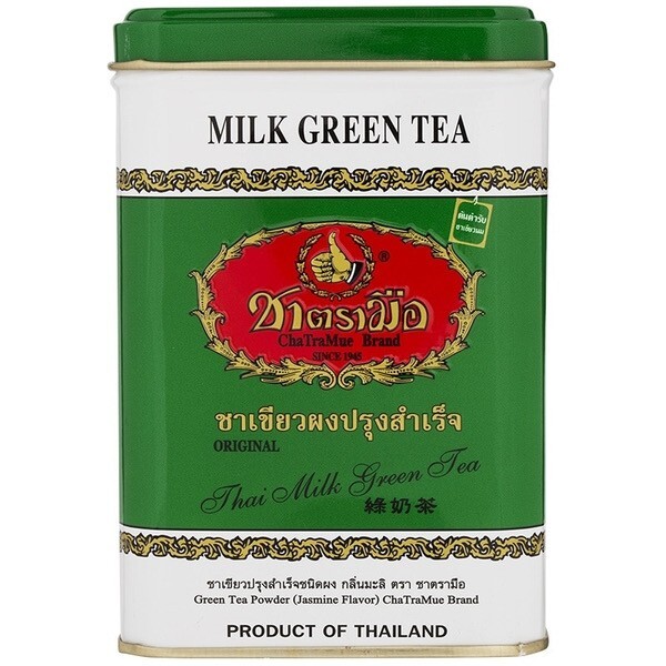 CHA TRA MUE Instant Thai Green Tea Original Iced Hot Cold Milk 1 box 50 sachets