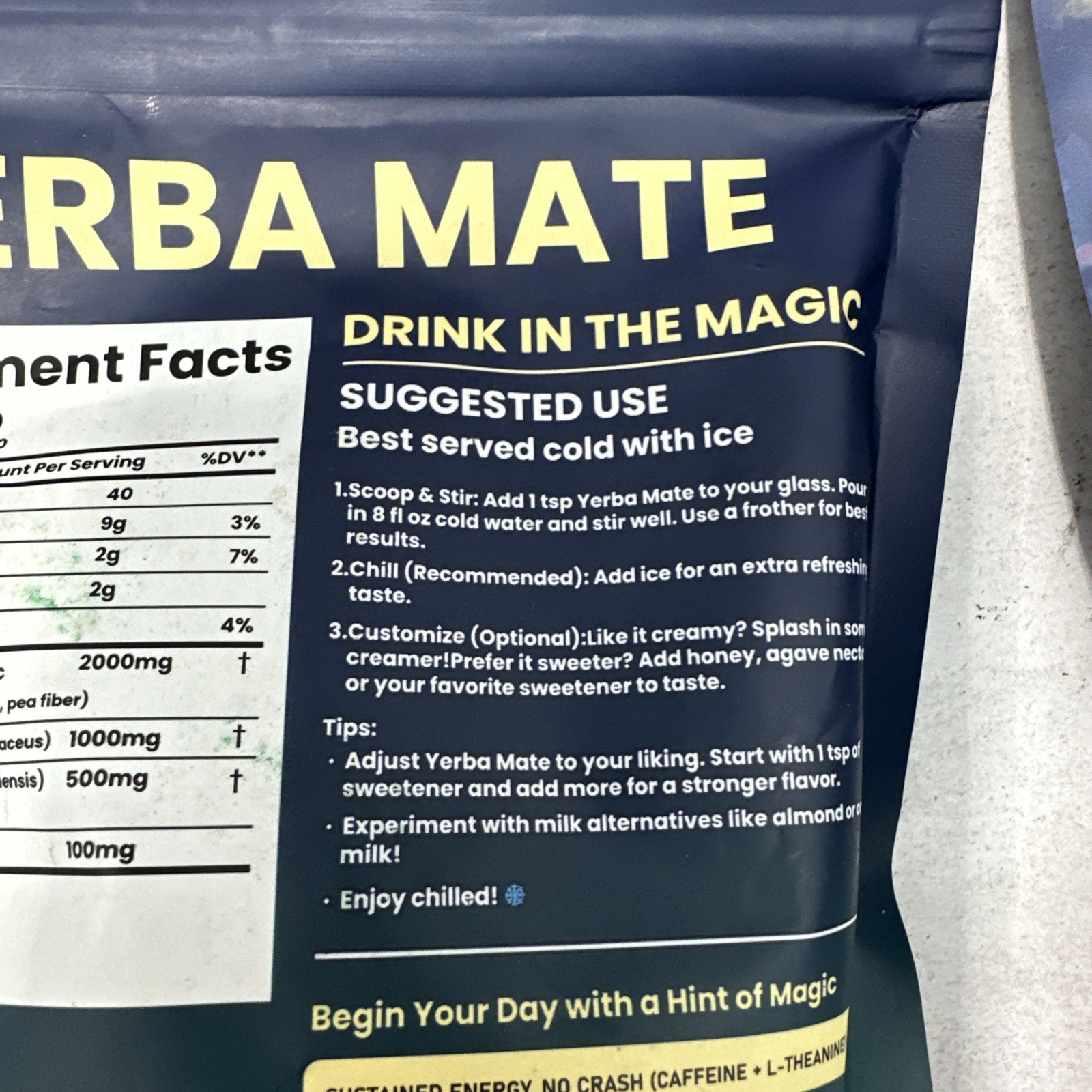 2X Yerba Mate Instant Tea Powder, Super Yerba MateTea Natural Energy & Gut H…