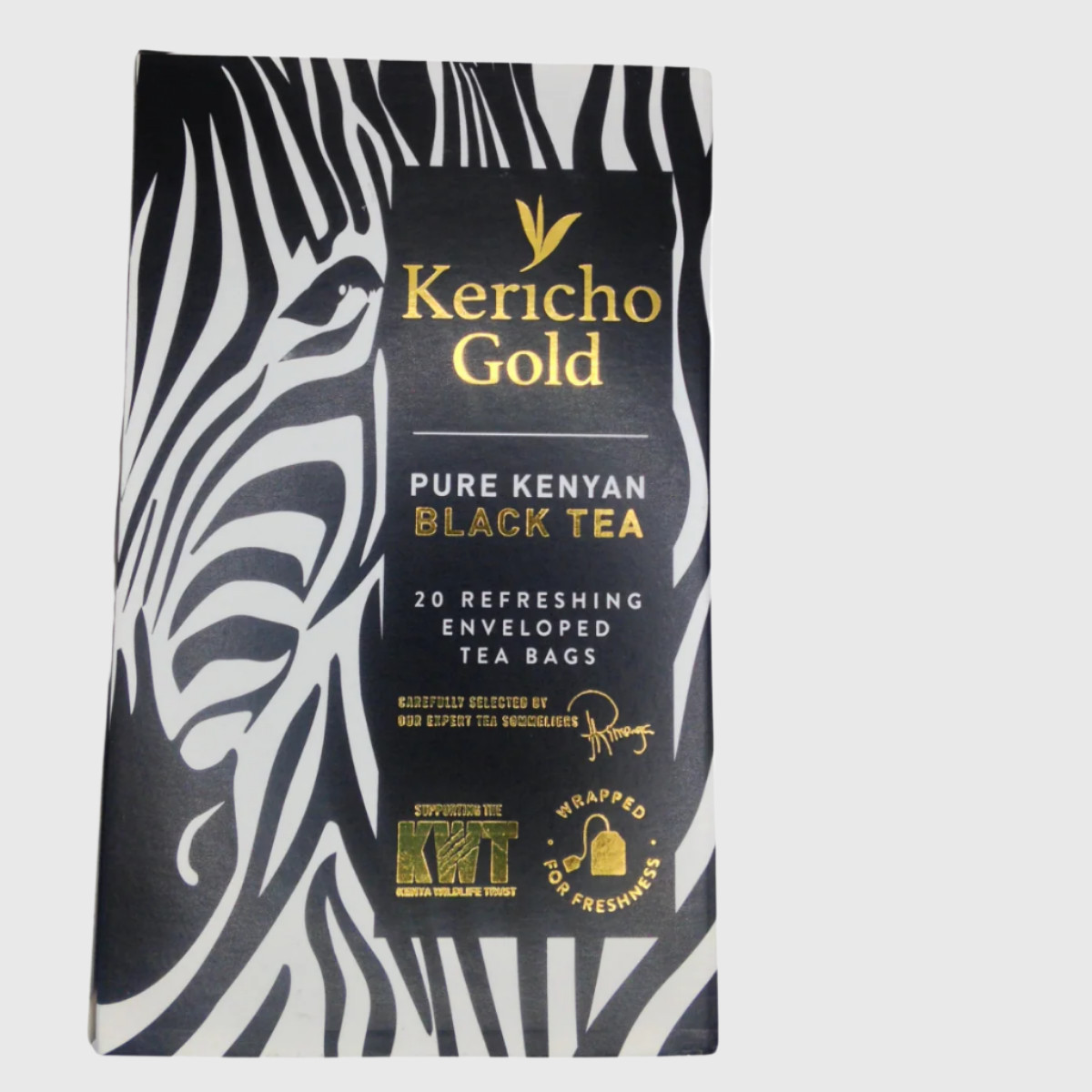 Kericho Gold Premium Black Pure Kenya Tea Bags 20 Enveloped KWT Conservation