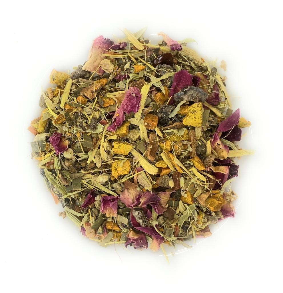 Super Food Turmeric Tea Fresh Curcumin Detox Herbal Decaf Blend for Radiant Skin