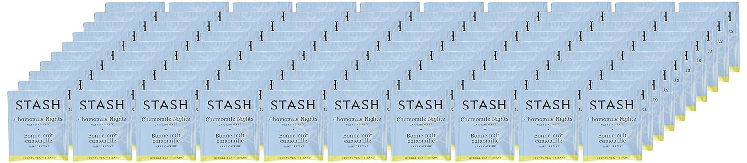 Tea Chamomile Nights Herbal Tea, Box Of 100 Tea Bags (Packaging May Vary)