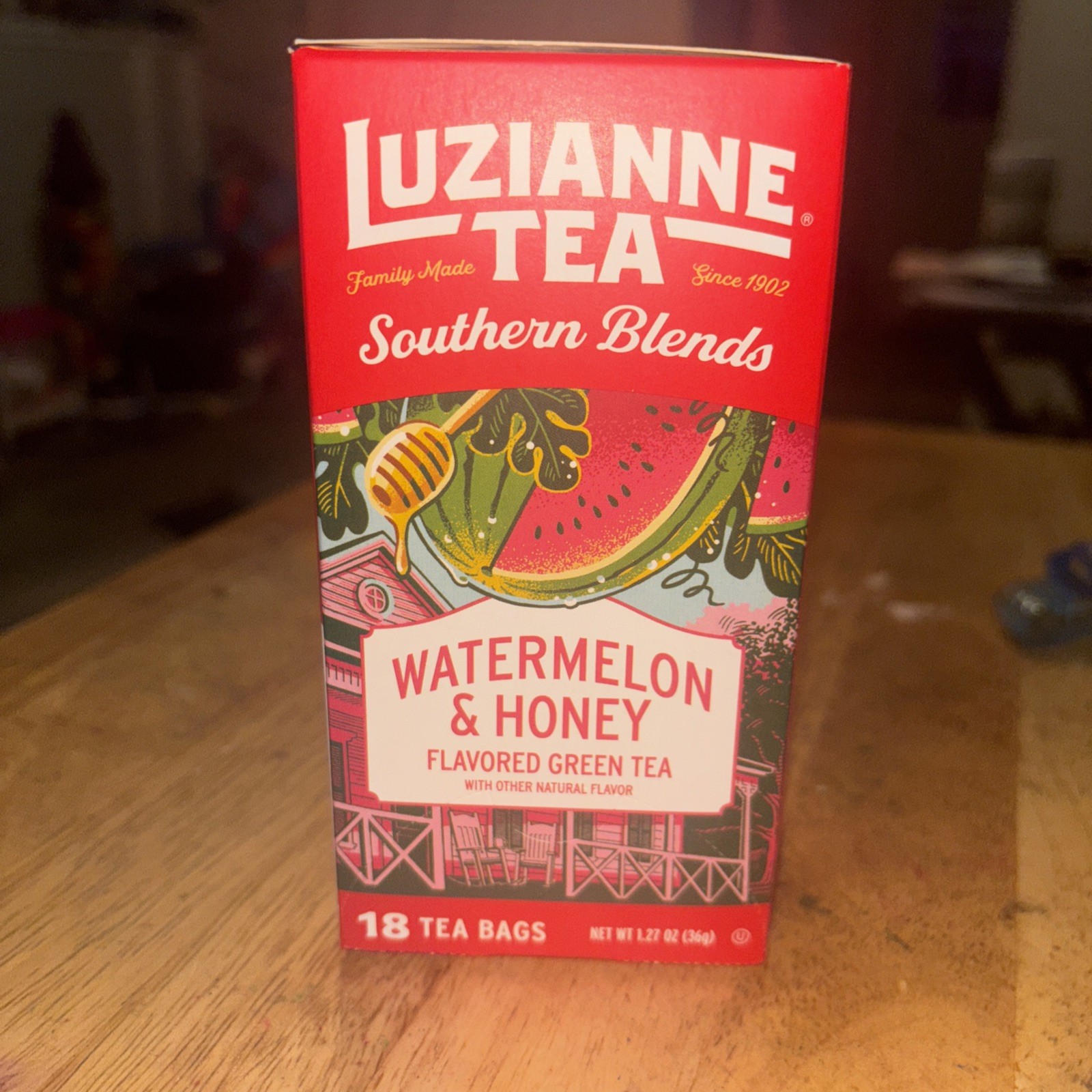 Luzianne Southern Blends Watermelon & Honey Flavored Herbal Tea Bags, 18ct…