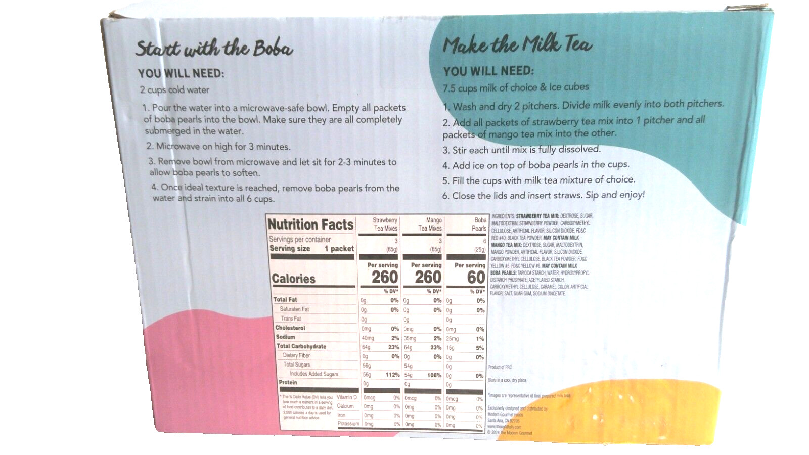 Culinary Creations Boba Party Kit–6 Servings