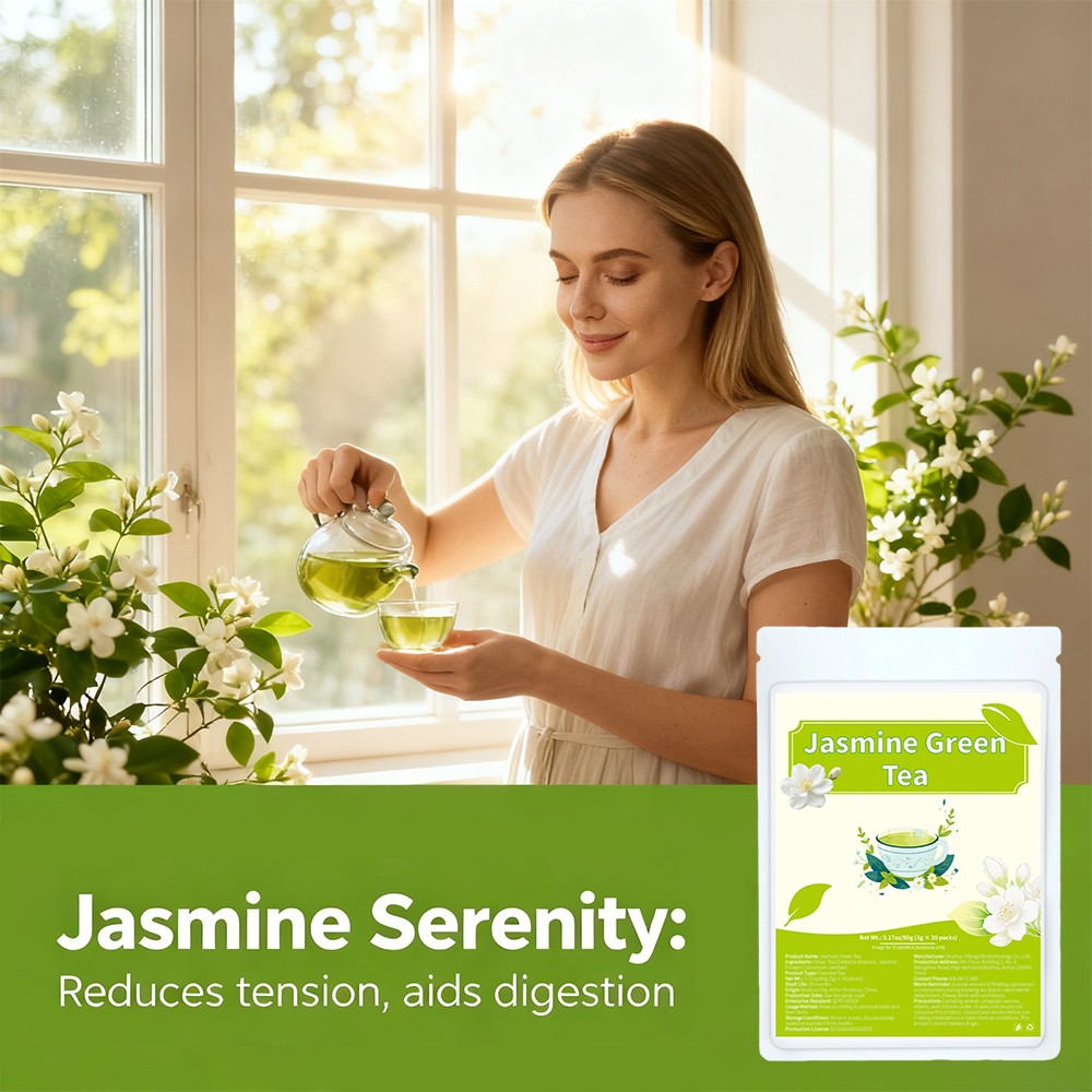 Jasmine Green Tea Digestive Comfort Supports Gut Health Tea 30 Packs 90 G