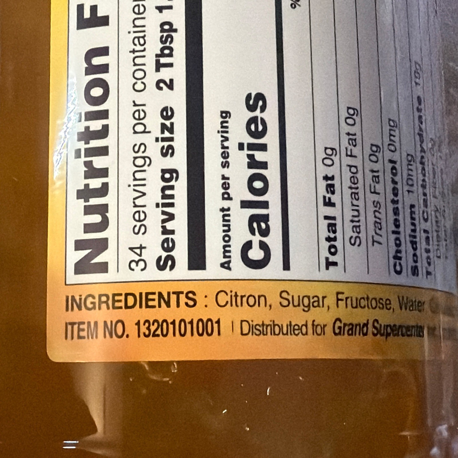 YUZA TEA With HONEY, Net Weight: 2.2 LB (1 KG), HAIO Brand, Item No. 1320101001
