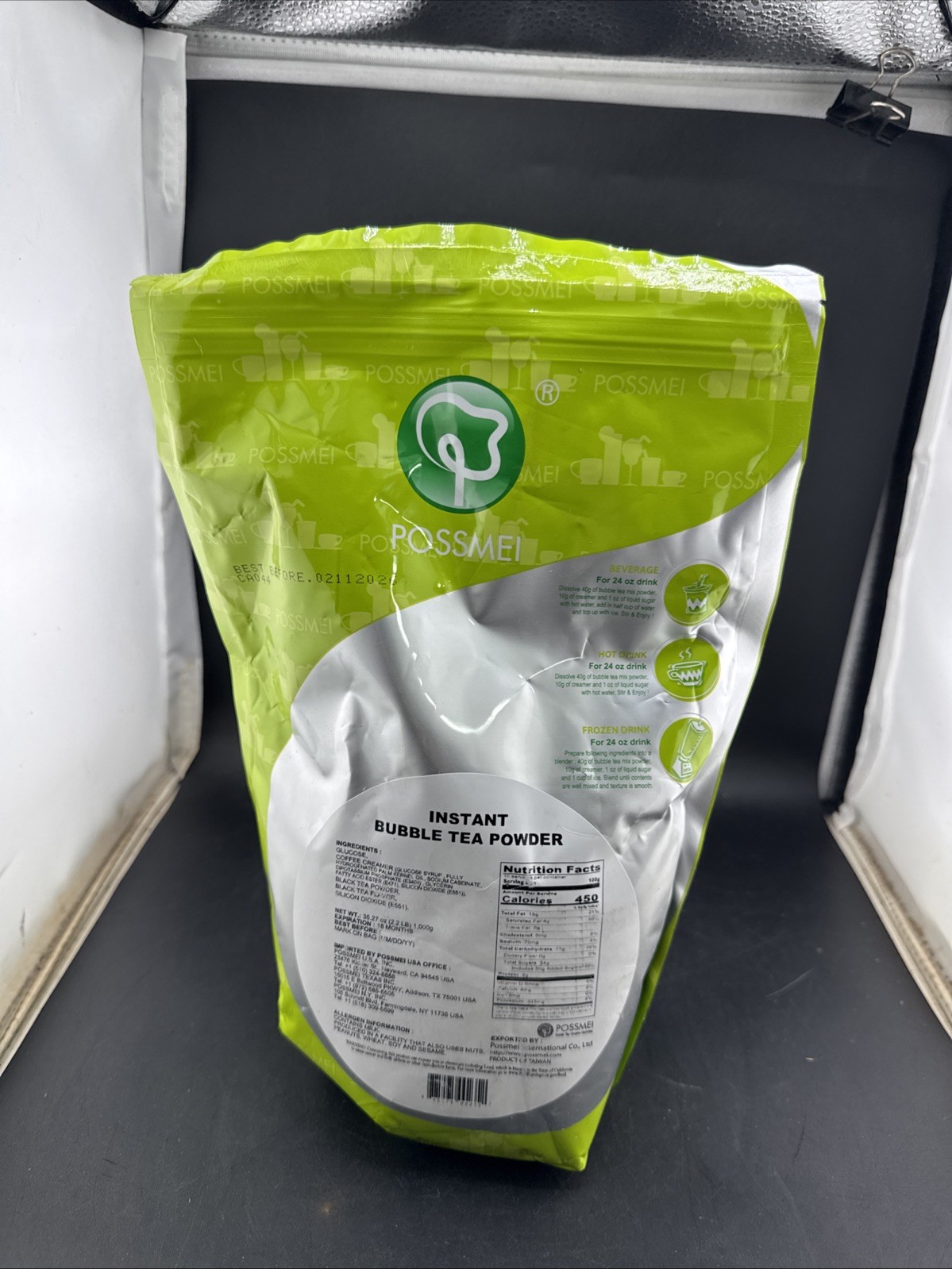 Possmei Bubble Tea Mix Instant Powder, Bubble Tea 3in1, 2.2 Pound