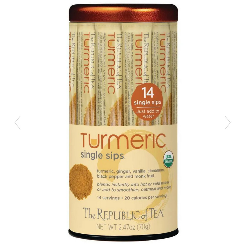 The Republic of Tea – Organic Turmeric 14 Single Sips – December 2026
