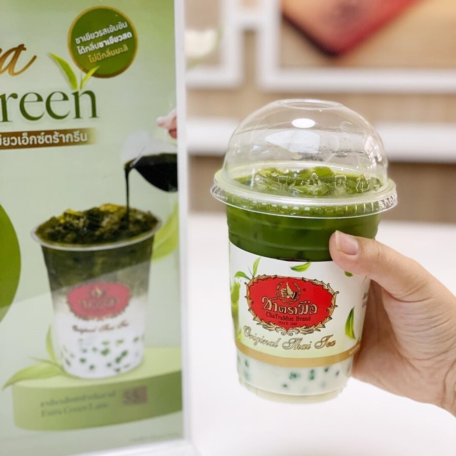 5 x125g. Original Authentic Thai Green Tea Mix Cha-Tra-Mue Extra Green Halal DHL