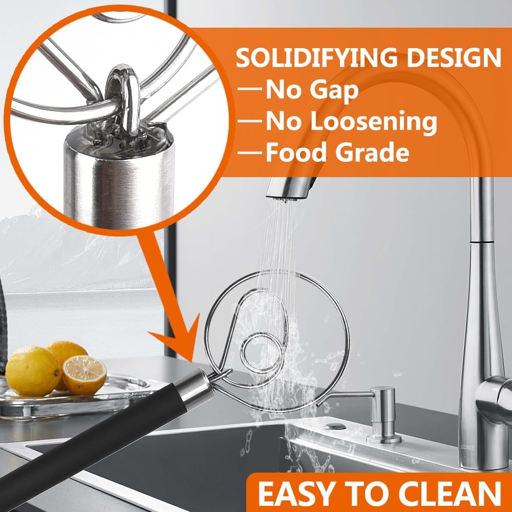 Guowall Stainless Steel Dough Whisk for Dutch Bread with as shown, Silver