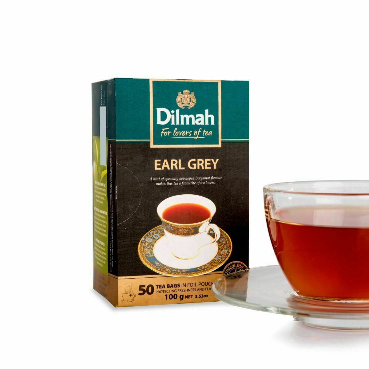 Dilmah earl grey pure Ceylon tea 50 Bags 100g (3.53oz) X 4 packs