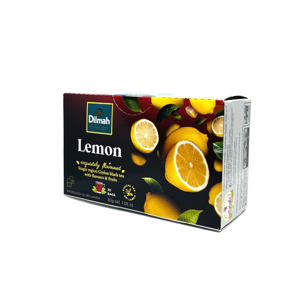 Dilmah – Fun Flavored Tea – Lemon – Ceylon Tea – 20 Tea Bags