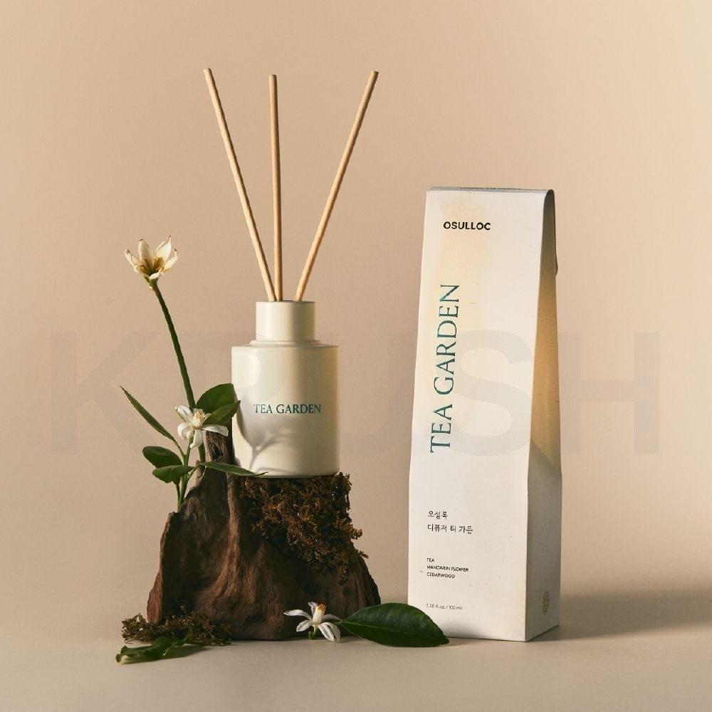 Osulloc Tea Garden Diffuser 100ml Jeju Green Tea Mandarin Flower Cedarwood Scen
