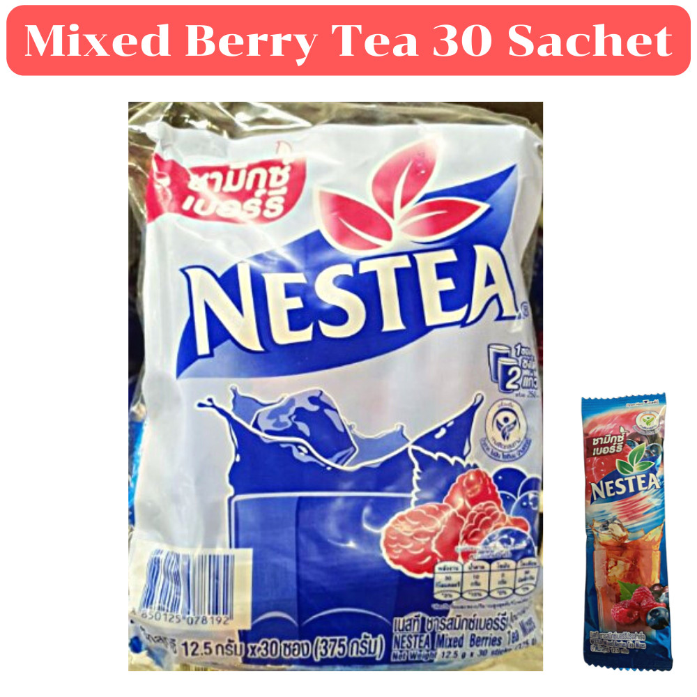 Tea Nestea Mixed Instant Berries Iced High Vitamin Mixes Powder Berry 30 Sachets