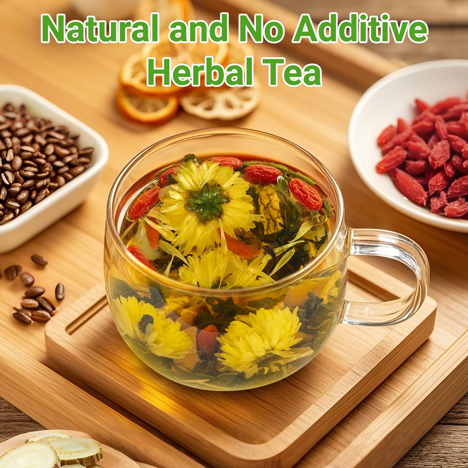Wolfberry Dandelion Tea Bags – 7 Herb Blend for Kidney & Liver Health (2 Pack)