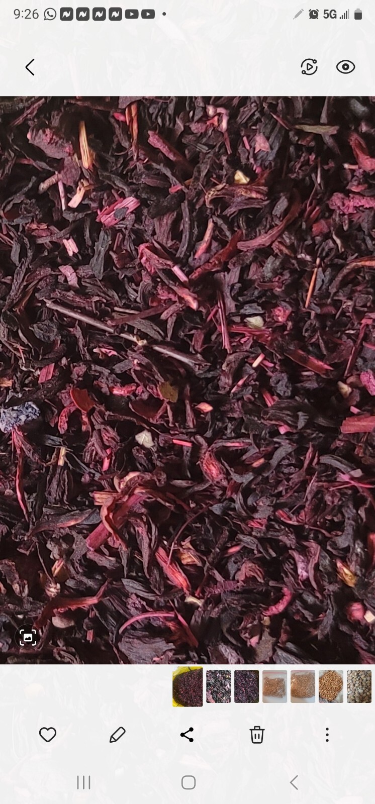 Hibiscus Flower Organic Dried Cut ~ Hibiscus Sabdariffa ~ 100% Premium