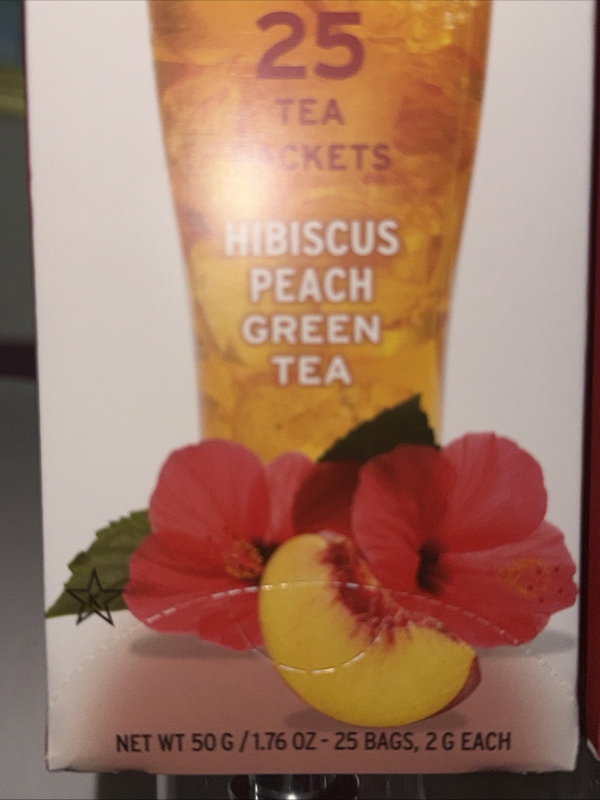 TEA CENTRAL COLD BREW HIBISCUS PEACH GREEN TEA 2 Boxes= 50 Bags BB:2028