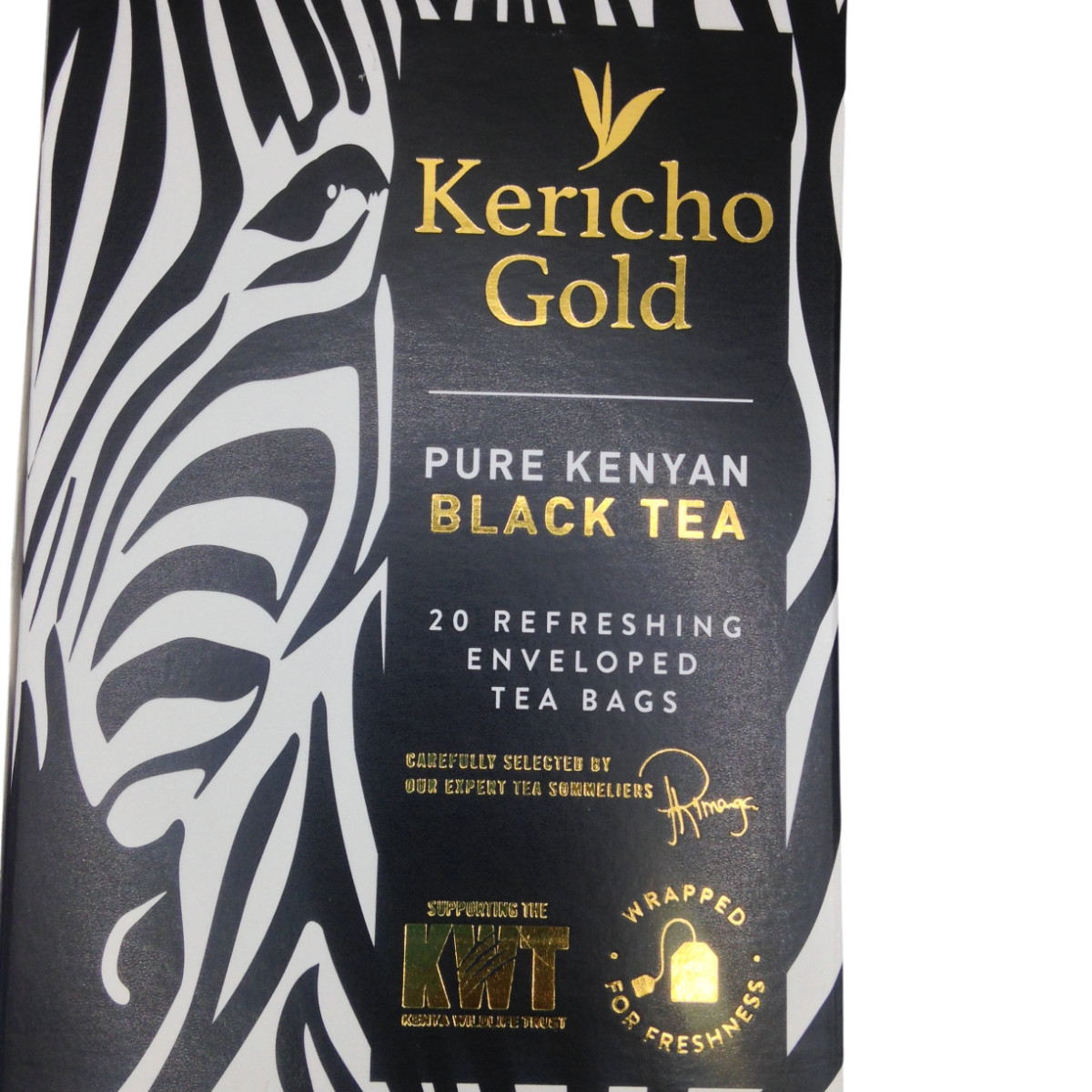 Kericho Gold Premium Black Pure Kenya Tea Bags 20 Enveloped KWT Conservation