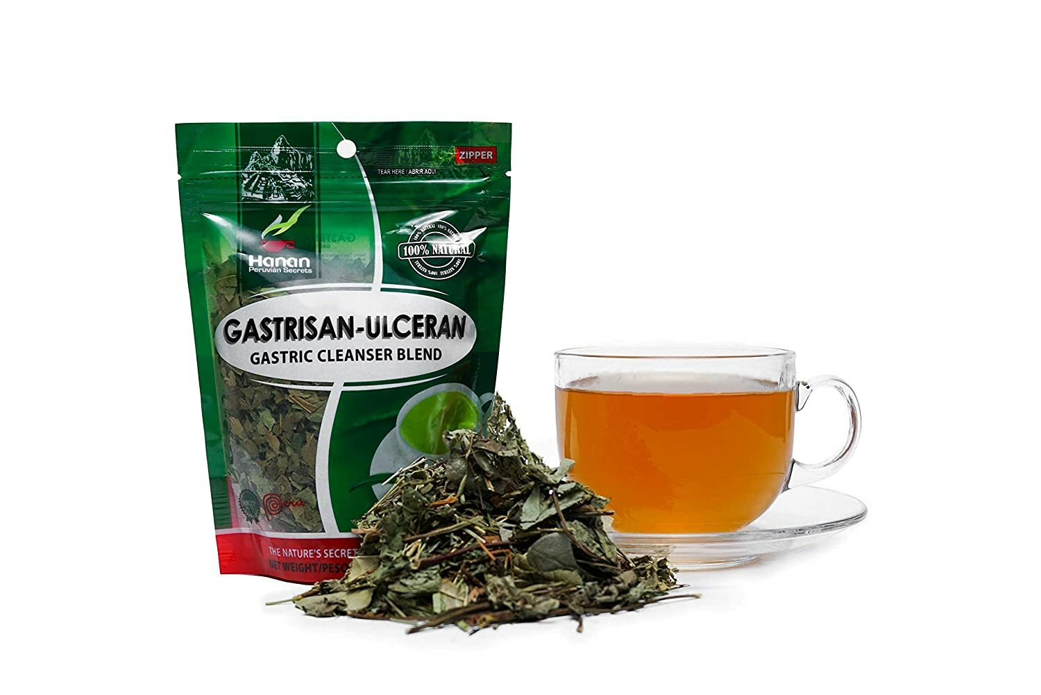 Hanan Peruvian Secrets Gastrisan-Ulceran Herbal Tea | 100% Natural Gastric Clean