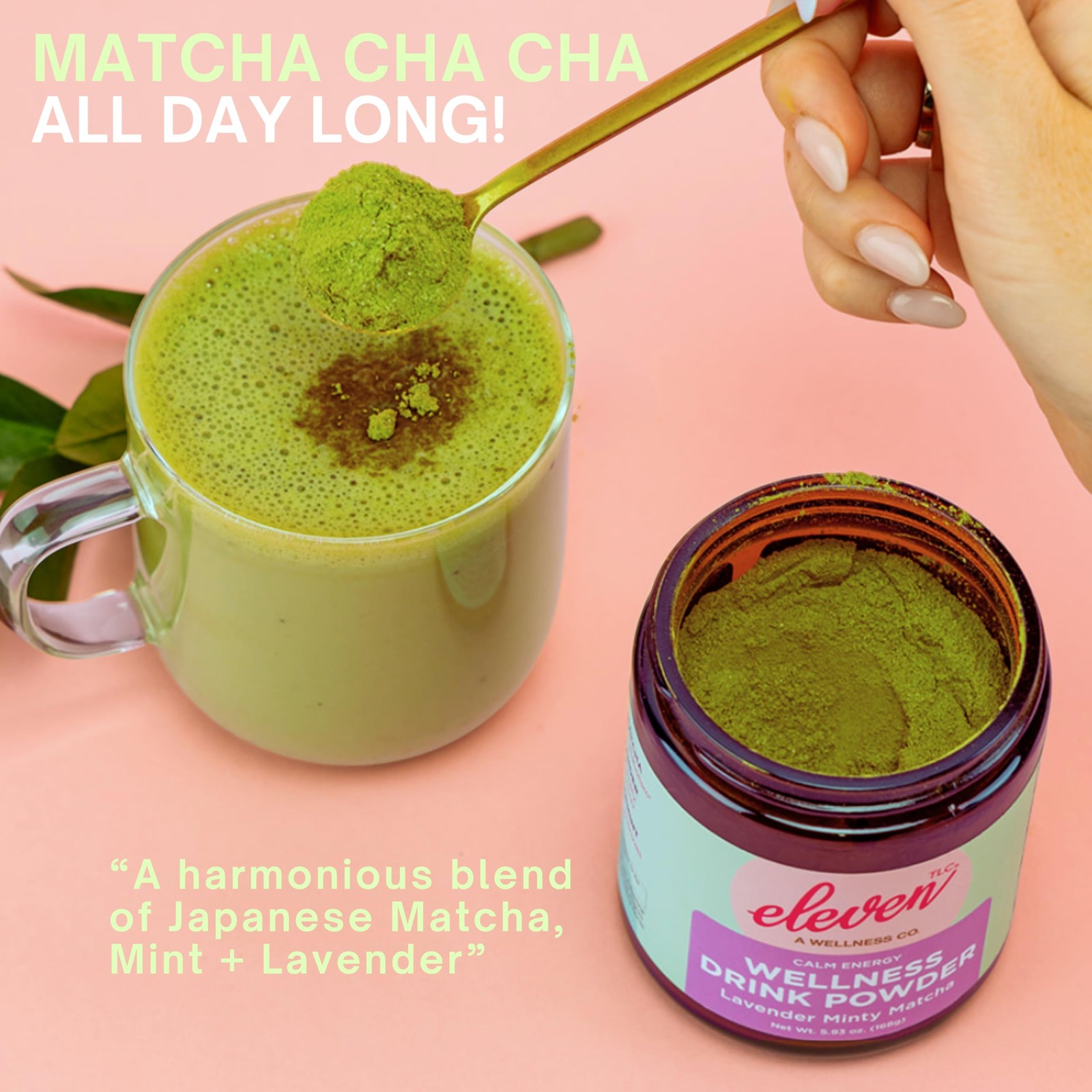 Eleven TLC Mint Lavender Matcha Powder – Ceremonial Grade Japanese Green Tea …