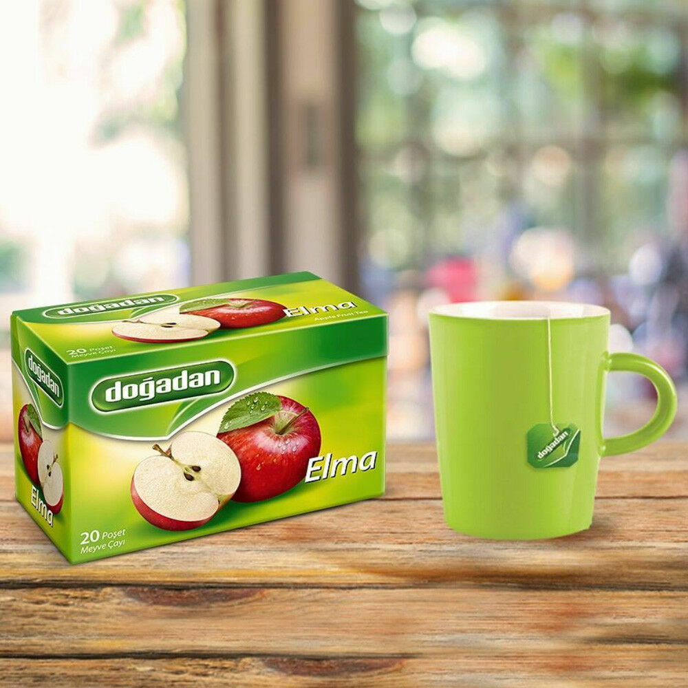 Dogadan Turkish Apple Tea Fruit Tea 20 Tea Bags Individually Packed Fast Postage
