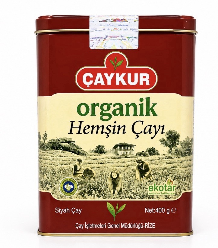 Caykur Organic Hemsin Black Tea 400g Turkish Loose Leaf Tea Tin