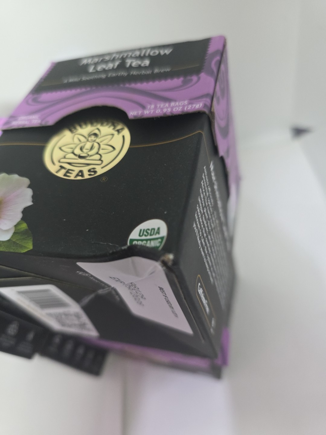 Organic Marshmallow Tea Kosher, Caffeine Free, GMO-Free, 18 Tea Bags(4Pk)Exp9/28