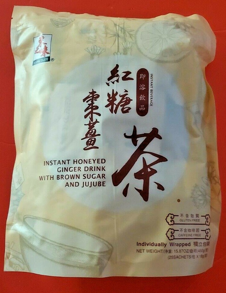 ASIAN TASTE INSTANT HONEYED GINGER DRINK WITH BROWN SUGAR AND JUJUBE, 15.87 OZ