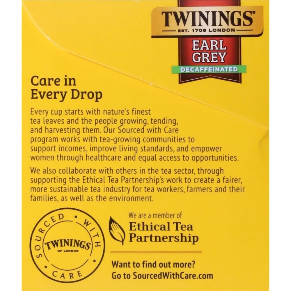 TWININGS TEA, TEA,DECAF,EARL GREY 20 BAG 20 Count, No Color
