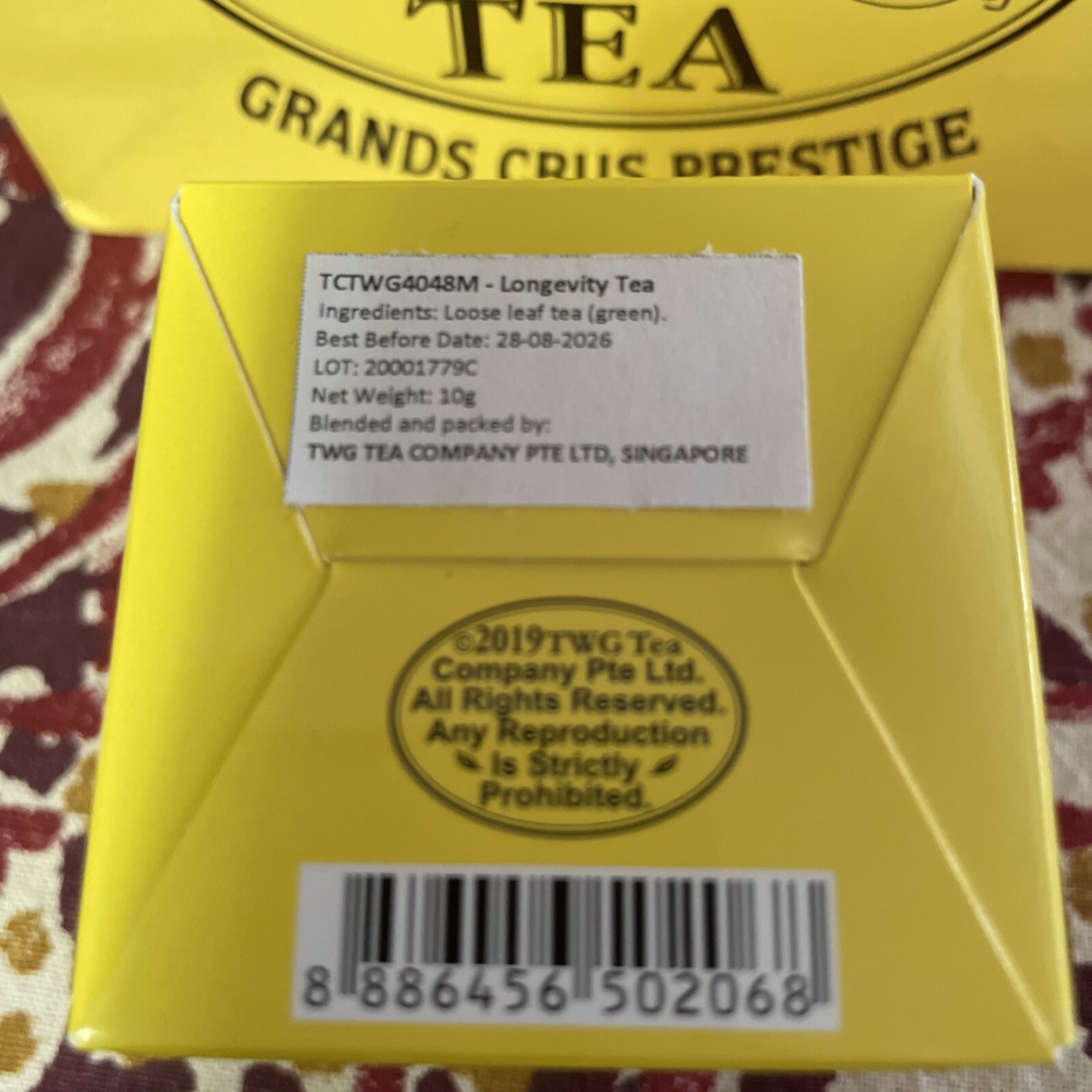 TWG tea Longevity