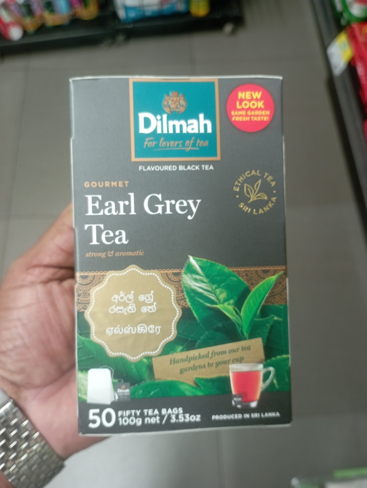 Dilmah Earl Grey Bergamot 50 Tea Bags 100g | Pure Ceylon Black Tea | DDP – USA