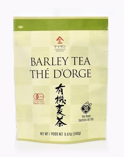 Caffeine-Free Organic Barley Tea Bags – 30 Large Vegan Mugicha, 100% Natural