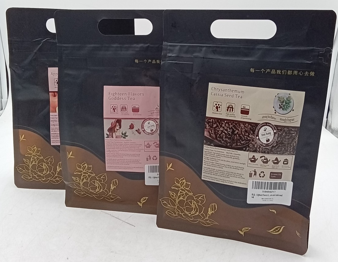 Apple Hawthorn 25 Teabags Herbal Tea x2 Chrysanthemum Cassia Seed Tea x1