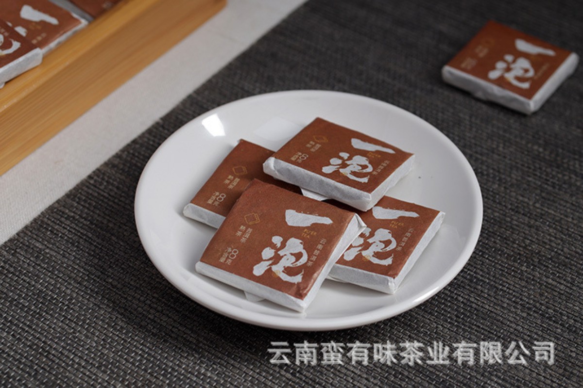 500g Yunnan Ancient Tree Pu’er Tea Ripe Tea Mellow Aroma Bulk Small Square Piece