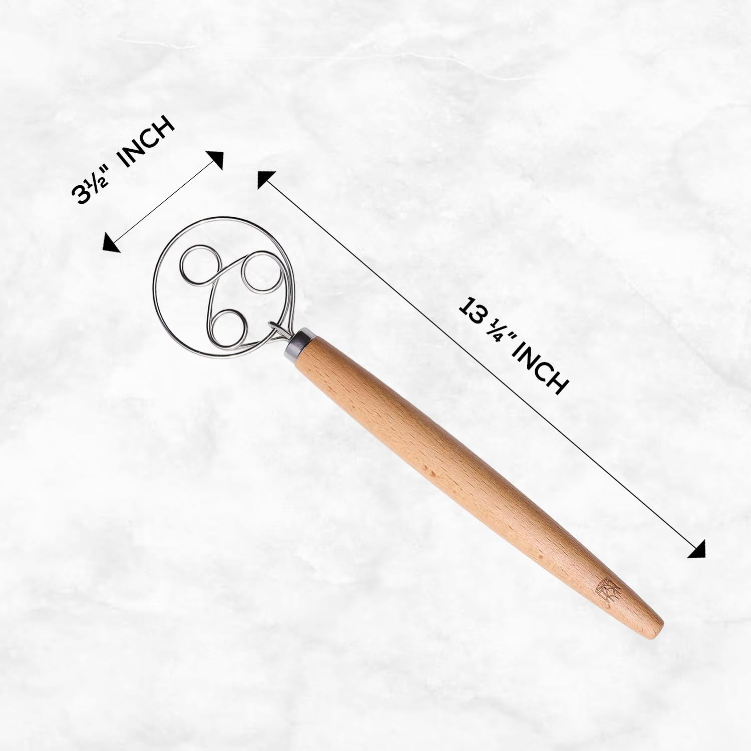 King Arthur Baking Company Baker’s Batter Whisk, Triple-Loop, 18/8 Silver