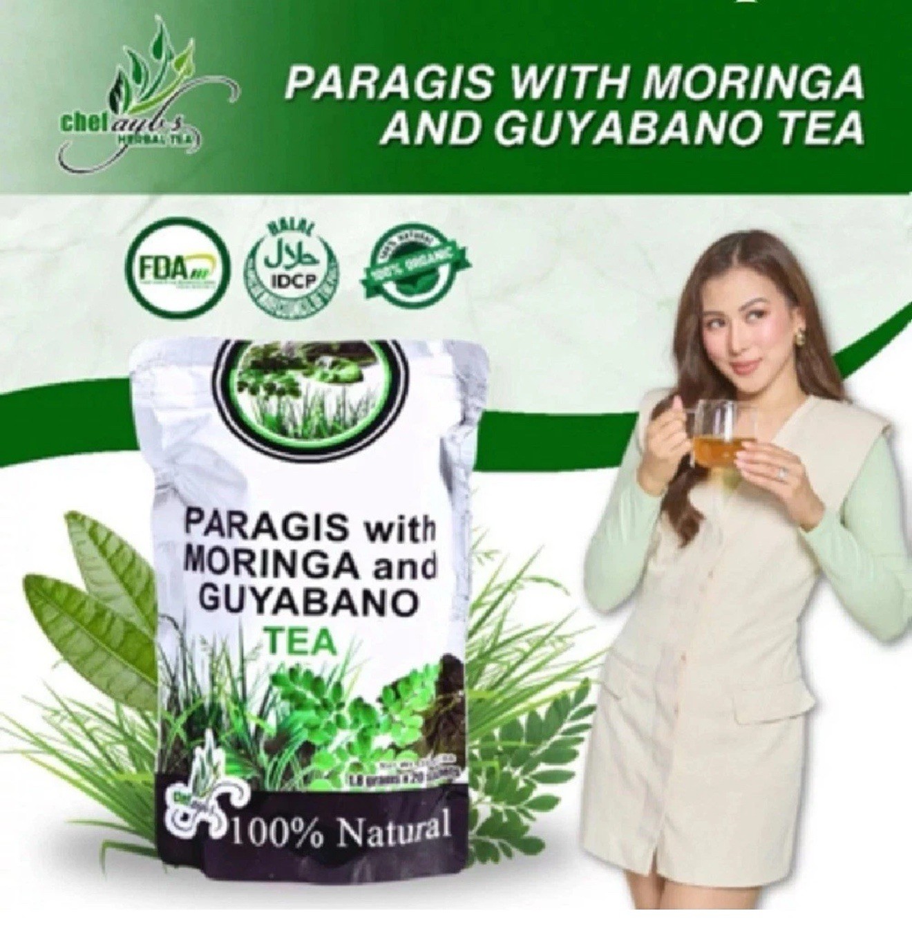 Chef Aybs Paragis Tea with Moringa and Guyabano Extract (20 Tea bags) – 2 Pack