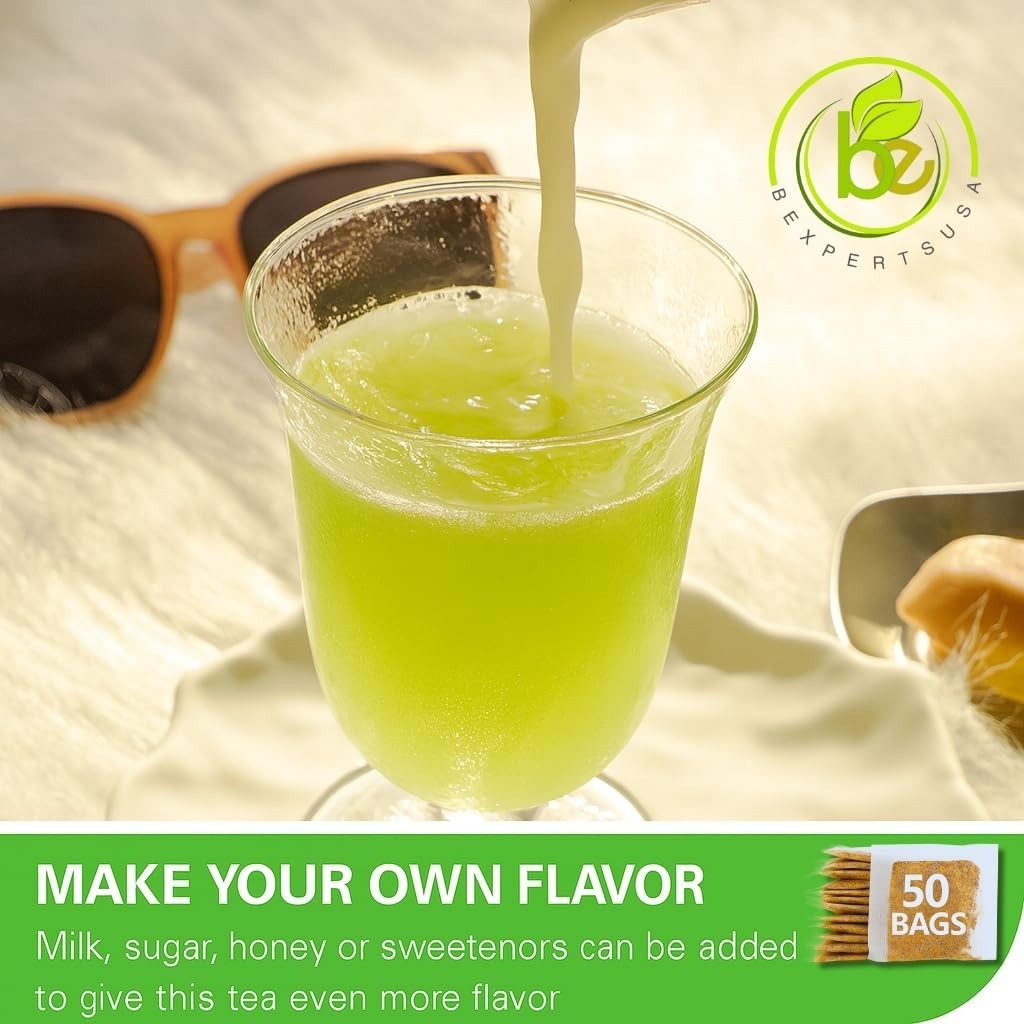Green Matcha Tea – 50 Tea Bags (2 g Each) Premium Japanese-Style by BexpertsUSA