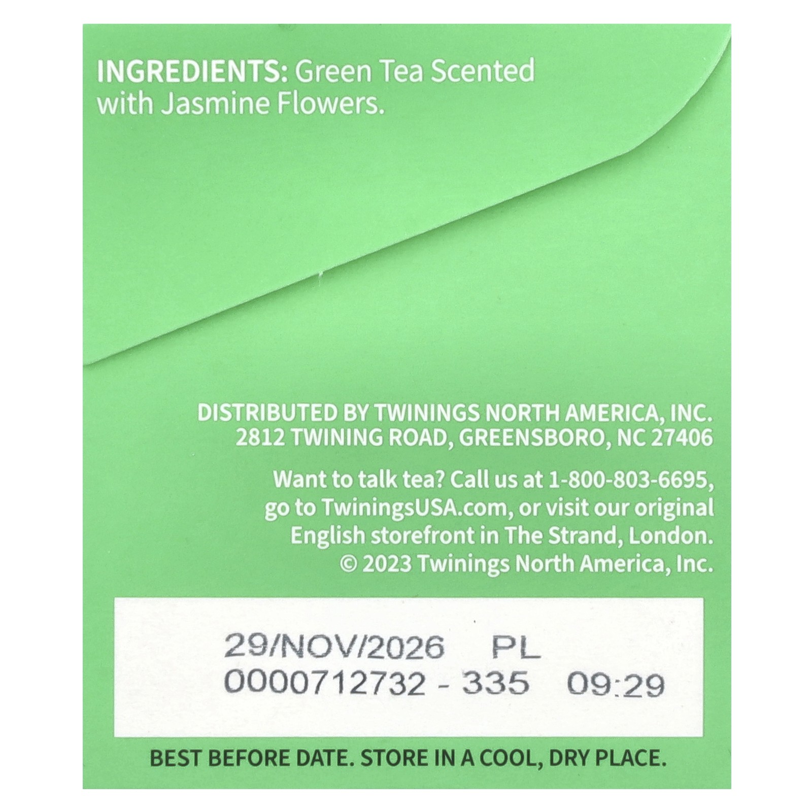 Green Tea, Jasmine, 20 Tea Bags, 1.41 oz (40 g)