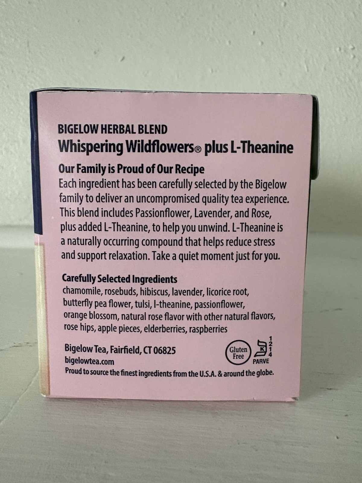 Bigelow Whispering Wildflowers Herbal Tea 18 Pack Caffeine Free Best By Feb 2028